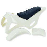 Verkleidung pocket bike crossbike, (Typ 1) Weiß