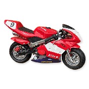 Pocket Bike 49ccm Hohe Qualität rot und weiß