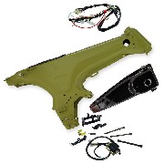 Rahmen für Dax Skyteam Verwandlung 2,5l in 5,5l (MATT ROT)