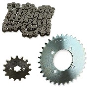 Getriebesatz Kette + Ritzel für Skymini monkey skybongo ST125-8/8A