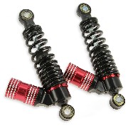 Paar hintere Stoßdämpfer (210 mm) für Mini Citycoco rot