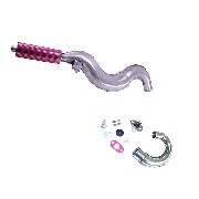 Auspuff Racing R1, rot, für pocket quad