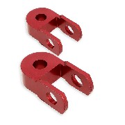 2 Verlängerung für Stoßdämpfer dirt bike (3cm, rot)