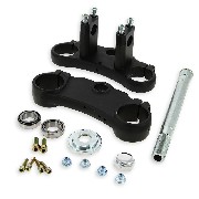 Gabelbrücke komplett 48x51x170  für dirt bike - SCHWARZ