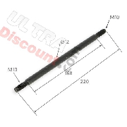 Radachse 12mm x 220mm für dirt bike