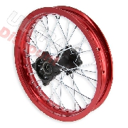 Felge hinten 14'', rot, für dirt bike AGB30 (Ø : 15mm,Typ 4)