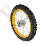 Rad vorn 17'', für dirt bike AGB 30 - Gold