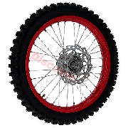 Rad vorn 17'' Komplette, rot, für dirt bike AGB 30