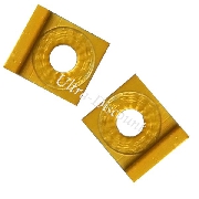 Kettenspanner, viereckig, gold (12mm)