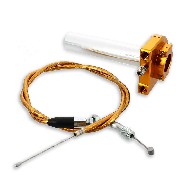 Griff - Gasgriff (schnell), gold, Qualitätsprodukt + Kabel