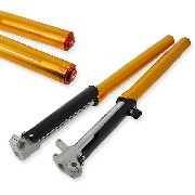 Gabelholme Qualitätsprodukt  800mm, 15mm Radachsen - Golden