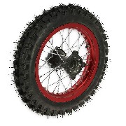 Rad hinten 12'', rot, für dirt bike AGB29