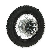 Rad hinten 12'', schwarz, für dirt bike AGB27