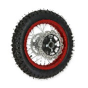 Rad hinten 12'', rot, für dirt bike AGB27