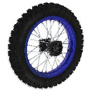 Rad hinten komplett 14'', blau, für dirt bike AGB30