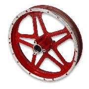 Felge hinten rot für Pocket bike cross (10'', Typ 1)