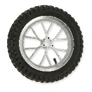 Komplettes Hinterrad für Pocket bike cross (8'' alu)