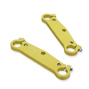 Gabelbrücke Tuning (Paar) für pocket bike, gold