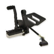 Fußstütze vorne links und Schalthebel für Quad Spy Racing 250 F3