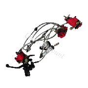 Hydraulische Bremsen-Satz komplett für Quad Shineray 350ccm ST-2E