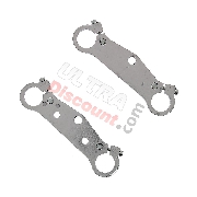 Gabelbrücke Tuning (Paar) für pocket Replik R1, chrom