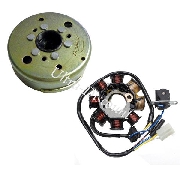 Stator + Magnetzünder für chinesischen Skooter 50 ccm, 4-Taktmotor