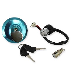 Zündschloss Neiman und Tankdeckel Set für PBR 50 ccm bis 125 ccm - Nach 2009