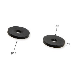 2x Gummischeibe für Verkleidung