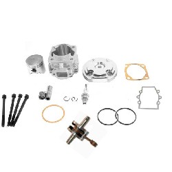 Kit 53ccm 4 Schleusen + Racing Kurbewelle, Achse 12mm (Typ B Alu)