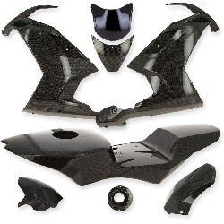 Verkleidung Kohlenfaser schwarz Sonderausgabe pocket bike MT4 (schwarz)