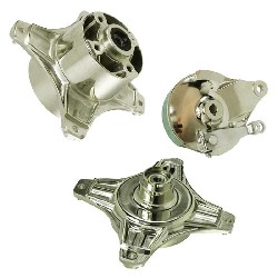 Radnabe Tuning vorn-hinten 10mm für Pbr 50 ccm bis 125 ccm (Nickel)