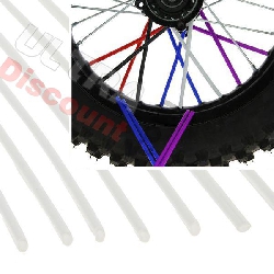 Radspeichen abdeckung für dirt bike (12 St) - WEISS