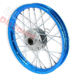 Felge vorn 14'', blau, für dirt bike AGB27 (Typ 1)