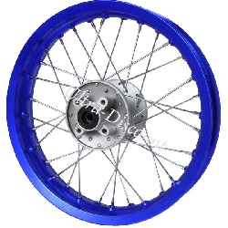 Felge hinten 14'' blau für dirt bike (Typ 1)