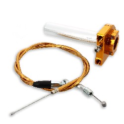 Griff - Gasgriff (schnell), gold, Qualitätsprodukt + Kabel