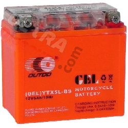 Gel-Batterie für Skooter Baotian BT49-QT-11 (113x70x110)