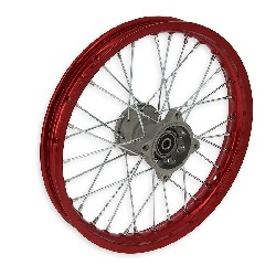 Felge vorn 14'', rot, für dirt bike AGB30 (Ø12mm, Typ 4)