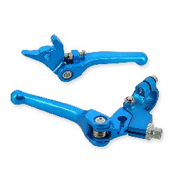 Griffe aus Alu Paar, blau, für dirt bike (type3)