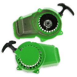 Seilzugstarter mini moto Supermotard + Aluritzel für - Grün