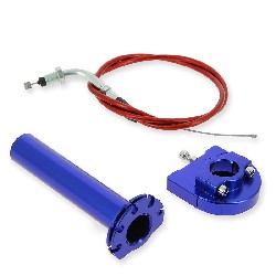 Gasgriff (schnell), blau, Qualitätsprodukt + Kabel (Rot)