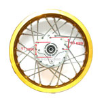 Felge hinten 14', gold, für dirtbike (Typ 3) Bilder 1