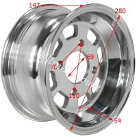 Räder Satz 4 Stk für Quad Shineray 250 ccm STXE