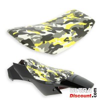Gelber Pocket Quad ATV Tarnsattel für Bilder 1