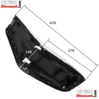 Verkleidung anbringend dirt bike CRZ + Sitzbank, schwarz Bilder 3