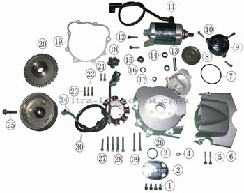 Lichtmaschine für Quads Shineray 200 ccm STIIE - STIIE-B