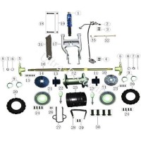 Radnabe hinten für Quad Shineray 200ccm STIIE - STIIE-B Bilder 1